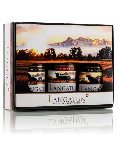 Langatun - Whisky - Coffret cadeau 3 x 5 cl - 46%