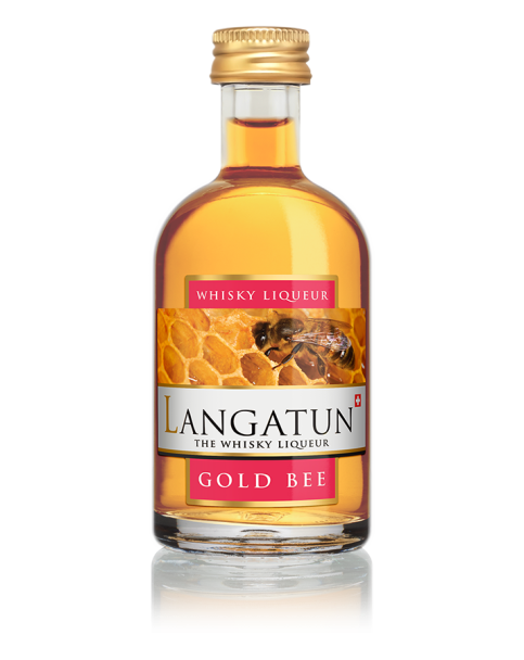 Langatun - Gold Bee - Single Malt Liqueur -  Miniature - 28% - 5cl