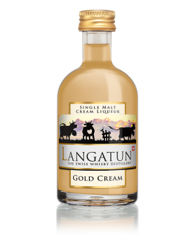 Langatun - Gold Cream - Single Malt Liqueur - Miniature - 18% - 5cl