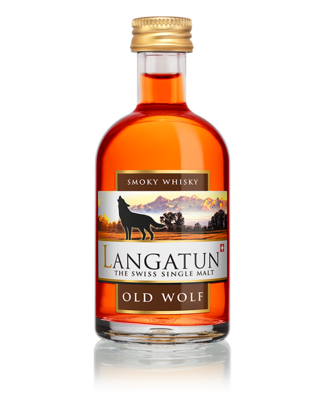 Langatun - Old Wolf Smoky Whisky - Single Malt Whisky - 46% - 5 cl