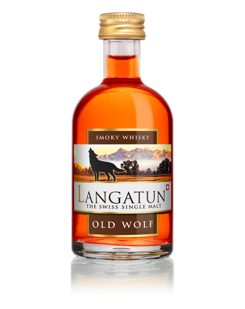Langatun - Old Wolf Smoky Whisky - Single Malt Whisky - 46% - 5 cl