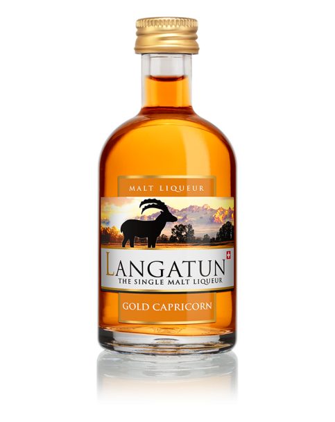 Langatun Gold Capricorn - Single Malt Liqueur - Miniature - 33% - 5cl