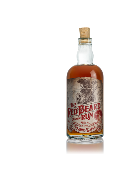 Red Beard - Captains Elixier - Barreled Organic Rum - 44% - 50cl