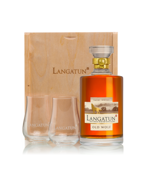Langatun - Old Wolf - Single Malt Whisky - in Holzbox mit 2 Gläsern - 46% - 50cl