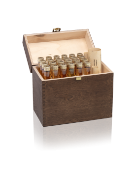 Langatun Tasting-Labor (24x 3cl) - 43.88% - 72cl - div. Langatun Whisky, Liköre und Spirituosen