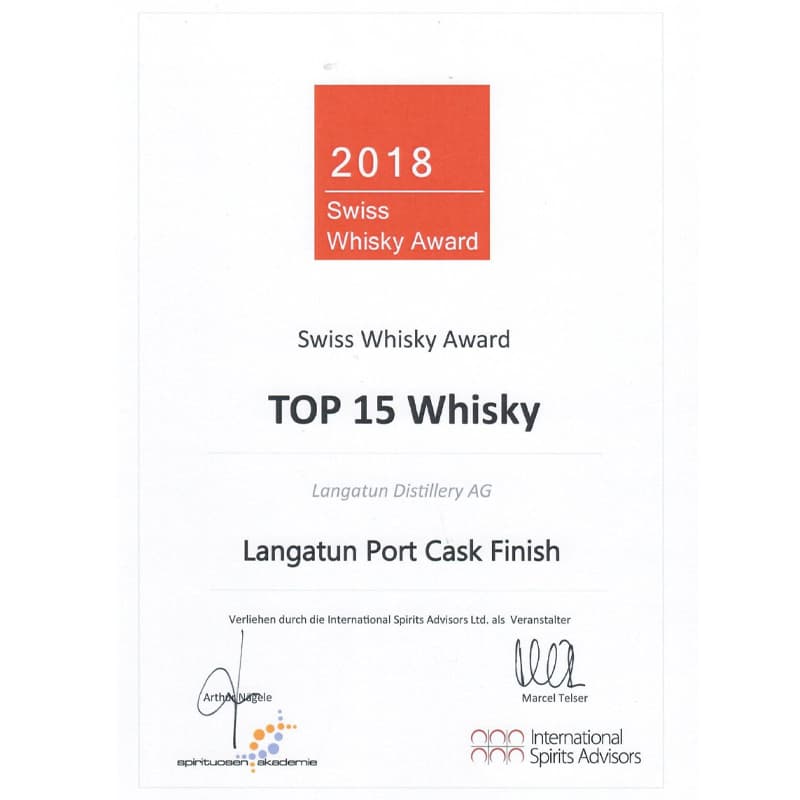 Award Langatun Port Cask Finish